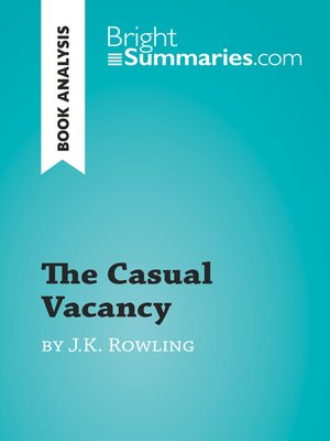 cover image of The Casual Vacancy by J.K. Rowling (Book Analysis)